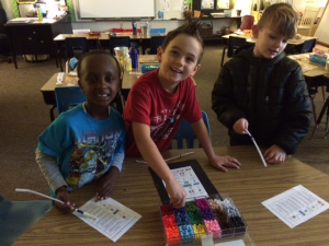 Boys Making Bracelets